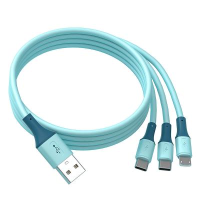 China Fast Charging Speed ​​High Quality Custom Type C Fast Usb Charging 3 In 1 Cable For Mobile Phones for sale