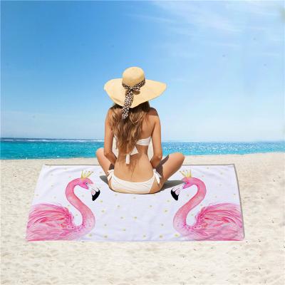 China Flamingo Microfiber Beach Towel Sea QUICK DRY Customized Bohemian Towel for sale