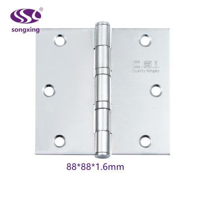 China 88*88mm Ball Bearing 154g Modern Iron Door Hinge for sale