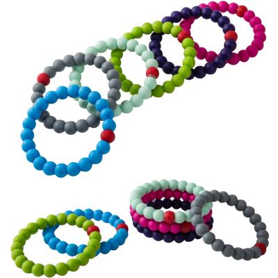 China Eco-friendly Baby Oral Motor Chewing Beads Bracelet For Boys Girls Biting Teether for sale