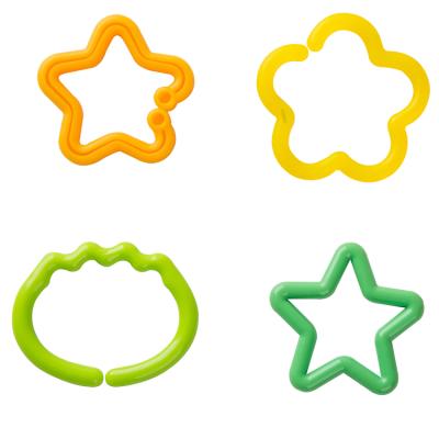 China Toys Star Tie Ring Toys Baby Teether Rings Ties Toys For Baby Infant Newborn for sale