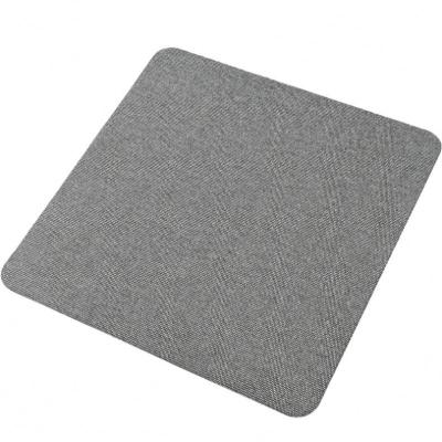 China Unique Non-Slip Fabric Guaranteed PASSIONATE Logo Custom Made Quality PU Mouse Pad for sale