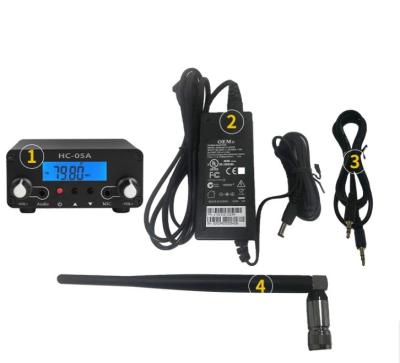 China Background Music System 500mW Black FM Radio Long Range FM Transmitter Kit For Control In Cinema for sale