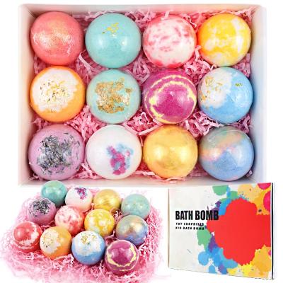 China Body Skin OEM Hot Selling Wholesale Private Label Whitening Colors Spa Vegan Natural Organic Bubble Bath Bomb Set for sale