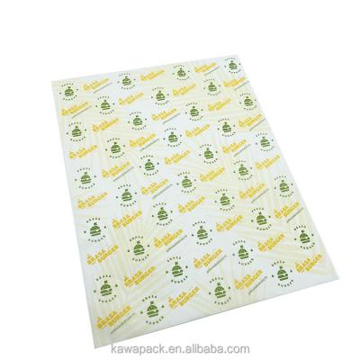 China Greaseproof wax paper food sandwich wrapping paper greaseproof paper for sale