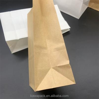 China Recycled Materials Kraft Food Paper Bag Custom Food Paper Bag Paper Bag For Food Delivery for sale