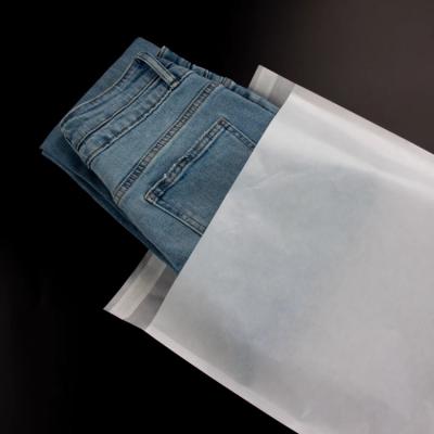 China Recycled Materials Self-adhesive Semi-transparent Translucent Paper Bag Eco Friendly Glassine Paper Bag For Clothing for sale