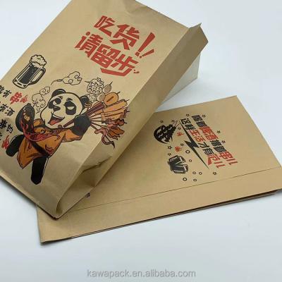 China Bio-degradable Cookie Sandwich Fast Food Paper Bag Packaging Aluminium Paper Bag for sale