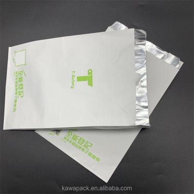 China Bio-degradable Takeaway Hot Dog Sandwich Burger Packaging Greaseproof Foil Lined Chicken BBQ Paper Bag for sale