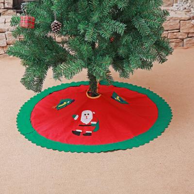 China Fabric Christmas Tree Skirt Base Faux Fur Christmas Floor Mat Ornaments Decor Base Floor Mat Cover Merry Christmas Home New Year for sale