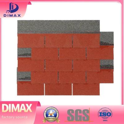 Κίνα Χρωματιστές ίνες γυαλί Asphalt Shingles Stone Coated Composite Type Roofing Shingles Κεραμίδας οροφής προς πώληση