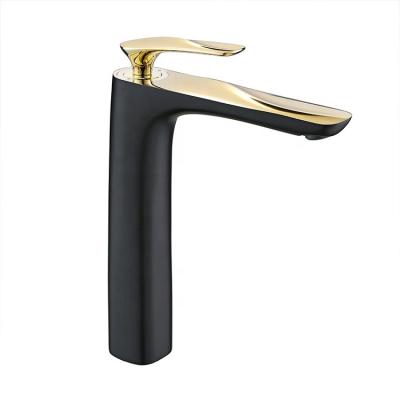 China Matte Black Contemporary Lavatory Mixer Tap and Gold Faucet Vessel Sink Faucets for sale