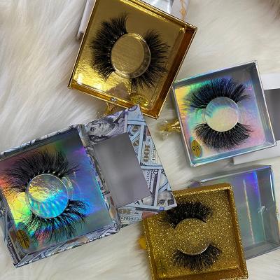 China Cheap Natural Factory Price False Eyelash 1 Pair Full Mink 25mm Lashes Strip Light Soft Black Eyelashes for sale