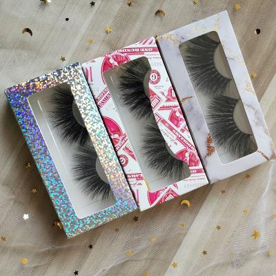 China Cheap Natural Black Handmade Reusable Soft False Eyelashes False Eyelash Wholesale Price Mink Eyelashes 25mm for sale