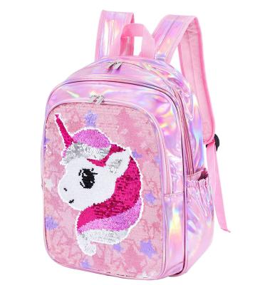 China Girl's Waterproof Glitter Sequin Custom Sequin Unicorn School Bag for Girl for sale