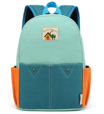 China Lightweight Waterproof Fashion Kids Students School Canvas Backpack for Primary School for sale