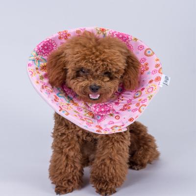 China Sponge Pet Elizabethan Collar Anti Bite Dog Sustainable Cute Printing Elizabethan Collar for sale