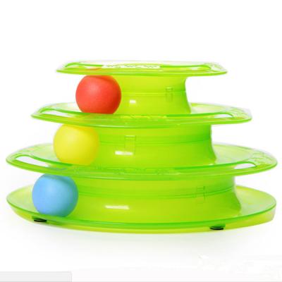 China New Viable Hot Sales Cat Toys Lathe Supplies Interactive 3-Layer Trackball Pet Toy for sale