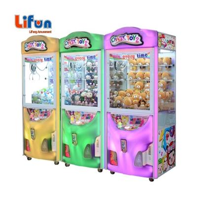 China Coin Operated +banknote Operated I01 Factory Wholesale Coin Operated Game Arcade Game Machine Led Candy Crane Toy Claw Machine Malaysia for sale