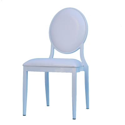 China Hotel Chair French Style Metal Louis Outdoor Stacking Banquet White Event Chairs Modern Wedding for sale