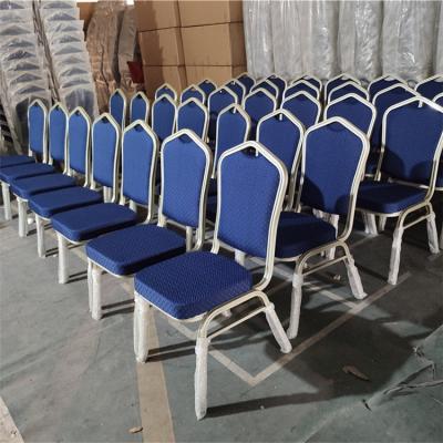 China Foshan Factory Quality Contemporary Metal Chair Aluminum Blue Modern Banquet Dining Chairs Hotel for sale