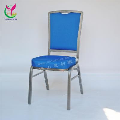 China Modern Hotel Banquet Conference Hall Chair Interlocking Blue Metal Auditorium Chair Stacking for sale