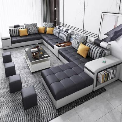 China U Shape Adjustable Modern Couch 7 Seater (Others) Multi Functional Home Furniture Living Room Sectional Sofas for sale