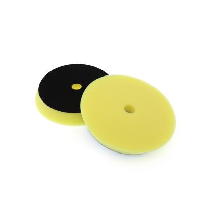 China DURABLE Yellow medium cutting pads car care foam polishing pad bevel auto 6 inches buffing pad for sale