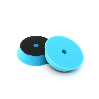 China DURABLE OEM car care 2022 new products 3in Blue Car Fine Pads buffing waxing polishing sponge pads for sale