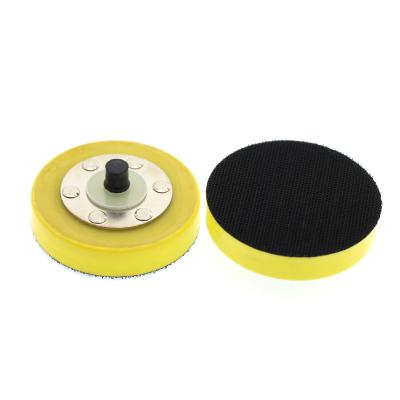 China DURABLE 3 inch thickened adhesive pallet car polisher backing plate PU grinding polishing wheel for sale