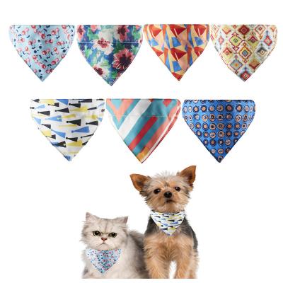 China UFBemo Viable Wholesale Custom Colorful Pet Accessories Skin Friendly Pet Bandana Cat Scarfpet Dog Bandana Scarf Bib Dog for sale