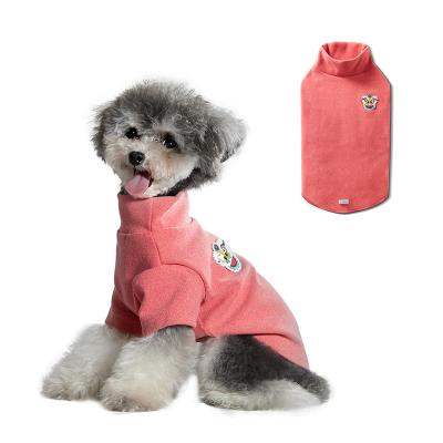 China UFBemo Autumn Winter Soft Cat Dog T-shirt Thick Self-heating Warm Viable Pet Clothes Designer for sale