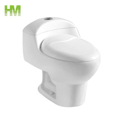 China Double-Flow Chaozhou Factory Belt Siphonic One-piece Porcelain WC Sanitary Toilet For Paraguay for sale