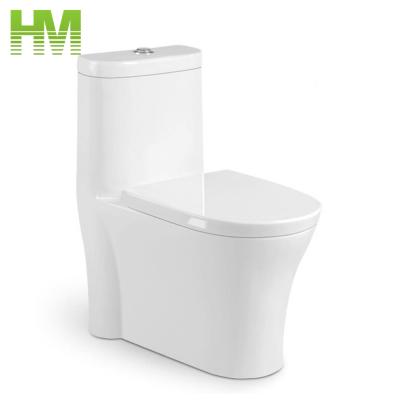 China Double-Flow Chaozhou Factory Strap High Quality One Piece WC Ceramic Toilet for sale