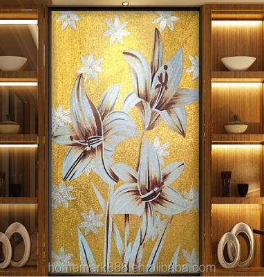 China Good Quality Europe Popular Design Flower Glass Mosaic Tile for Wall and Flooring for USA for sale