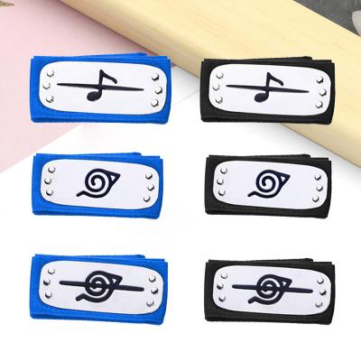 China Japan and 32 Korean Style Headband Kakashies Itachis Cosplay Stainless Steel Headwear Hot Selling Jewelry For Fans Gift for sale