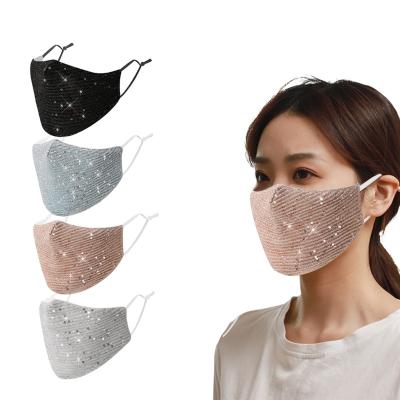 China Hot 4 Color Bling Sequin Cotton Facemask Face Masking For Party Breathing Masking Colorful Sequin Dropshipping Wholesale Customize for sale