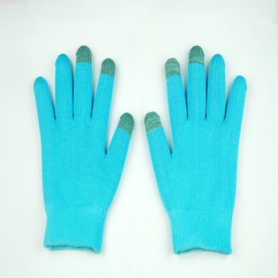 China Knitted Moisturize Soften Repair Whiten Skin Moisturizing Treatment Gel Spa Gloves for sale