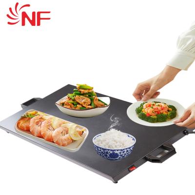 China Hotel Warmatact Keep Warm Electric Ceramic Food Dish Food Tray Hot Dish Food Heating Tray for sale