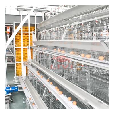 China LIVI Farms Layer Cages Automatic 4 Row Chicken Layer Cage Poultry Farm Battery Cages For 20000 Birds for sale