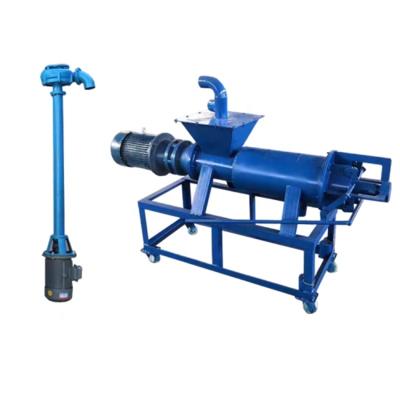 China Fertilizer Solid Liquid Separator Screw Press Cow Pig Manure Machine Animal Fertilizer Dewatering Separator for sale