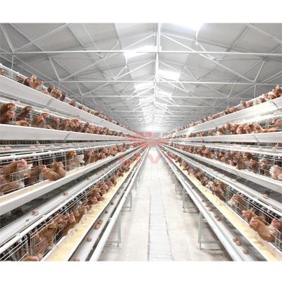 China Chicken farm 10,000 layers chicken cages indoor modern prices design project in Kenya for sale