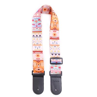 China New products custom lovely girl's guitar strap sublimation polyester fashionable vivid ukulele shoulder strap for sale