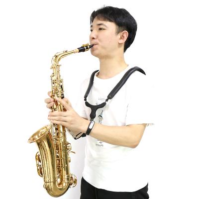 China Wholesale High Quality Strong Aluminum Flexible Saxophone Alto Leather Saxophone Harness Shoulder Straps for sale