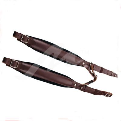 China Wholesale High Quality Dark Green Velvet Padded Shoulder Accordion Leather Strap from Simpified for sale