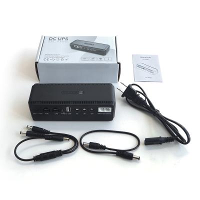 Cina 18W Mini UPS Stable Power Output 5v 9v 12v Poe 10400mah Small Size Ups Backup Power in vendita