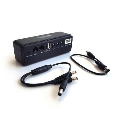 Chine 18w Mini Poe Ups Backup Power Mini Ups For Router Cctv Camera 8800mah 10400mah à vendre