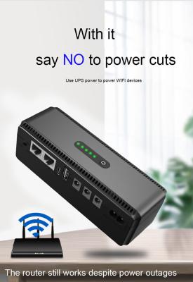 China 18w Mini Poe Ups 5V 9 12V Mini DC UPS Sistema para el router de la cámara del módem en venta