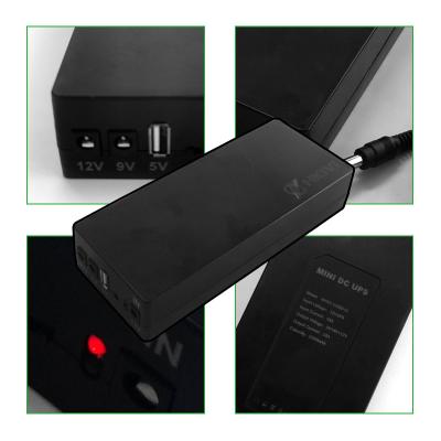 중국 DC 미니 UPS 12V 백업 전원 공급 장치 Dc 5v 9v 12v는 20000mah 더 큰 용량 UPS를 올립니다 판매용