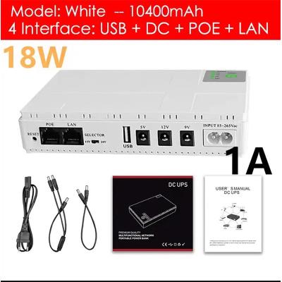 China 5v 9v 12v DC UPS For Router Uninterruptble Power Supply Mini Dc Ups 10400mah for sale